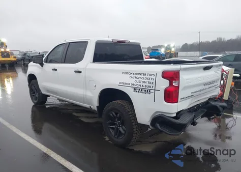 2024 Chevrolet Silverado 1500 4Wd Short Bed Custom Trail Boss из США, поврежденный, VIN 3GCUDCED0RG120621